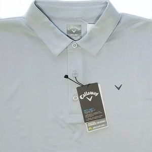 Callaway Shirts - Callaway Opti Dri Light Gray XL Stretch Golf Polo Callaway Shirts - Callaway Opti Dri Light Gray XL Stretch Golf Polo